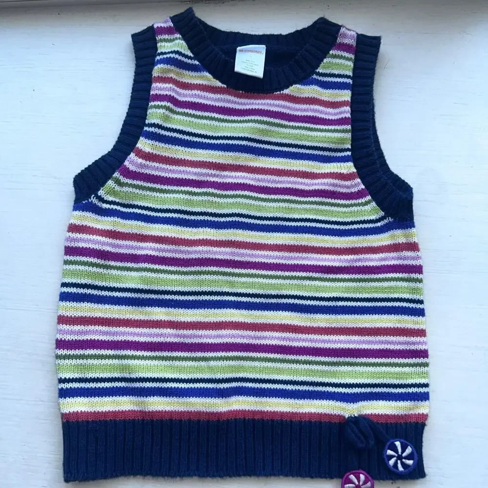 Vintage gymboree size 5 Candy Sweater‎ Vest y2k